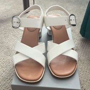Everlane Italian Leather Buckle Heel